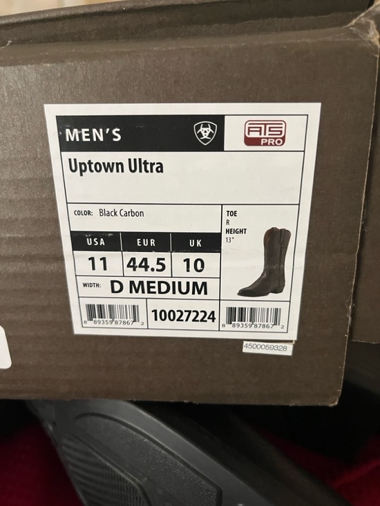 Ariat Black Leather Western Boots main image 4
